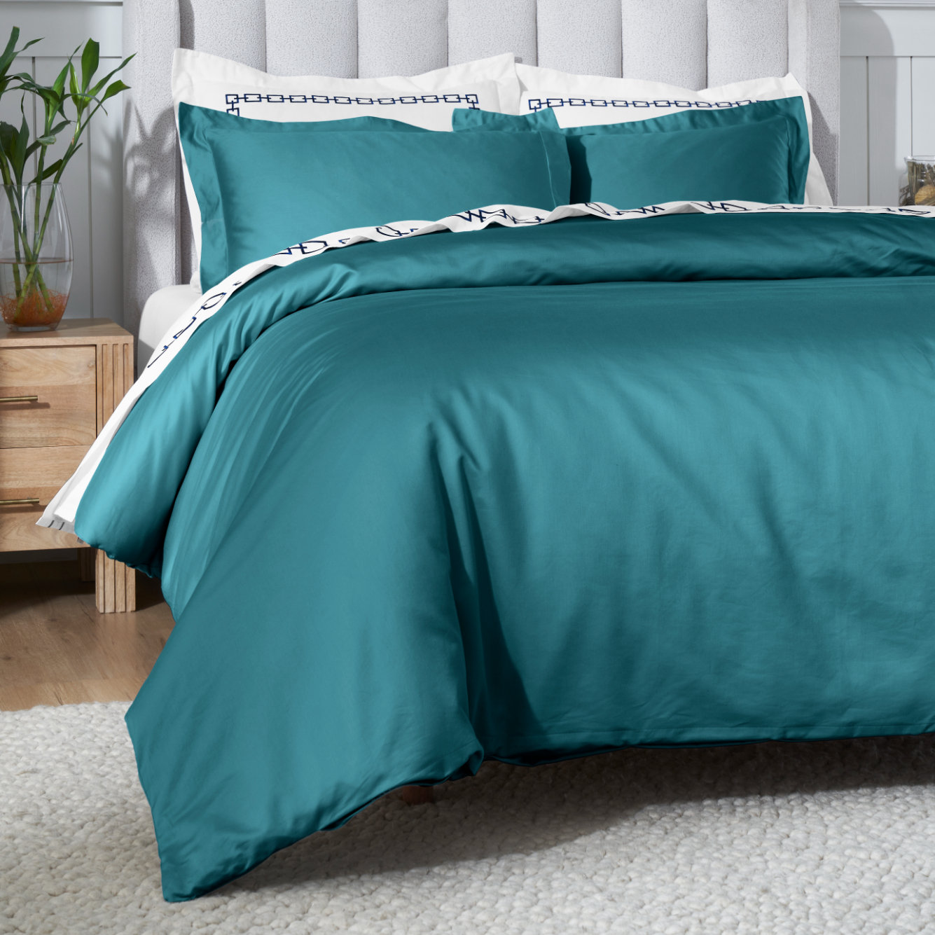 Duvet Cover Set, Caribbean, Full/Queen Duvet Cover + 2 Pillow Sham