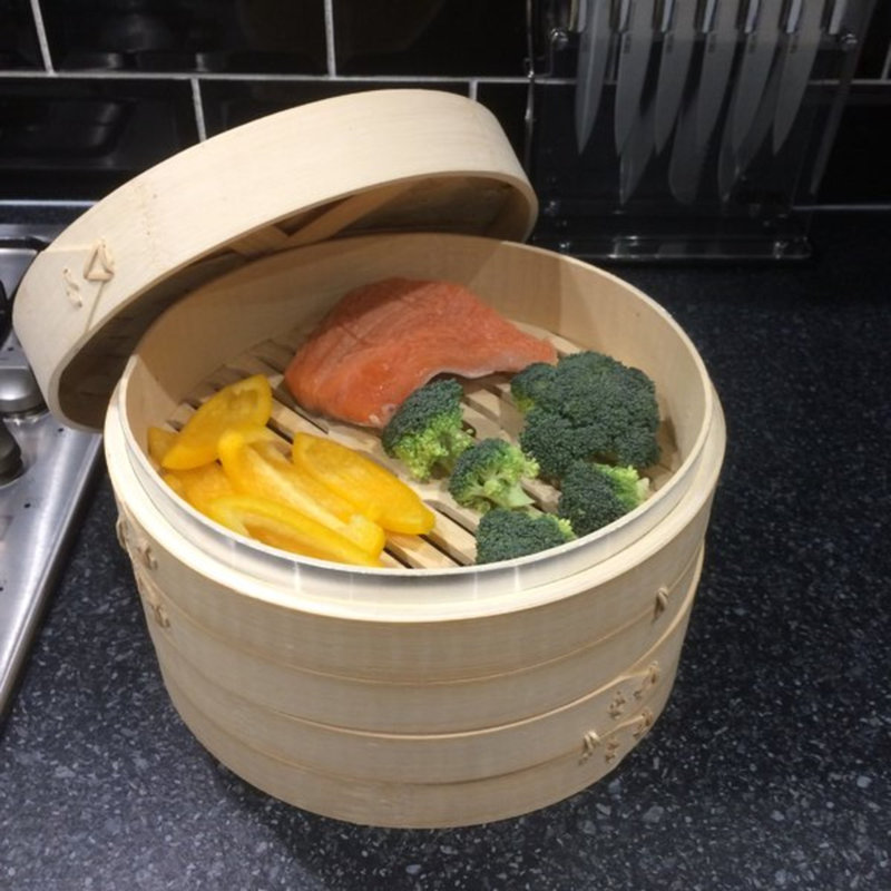 Belfry Kitchen Rea Bamboo Steamer Basket with 25.5cm Diameter