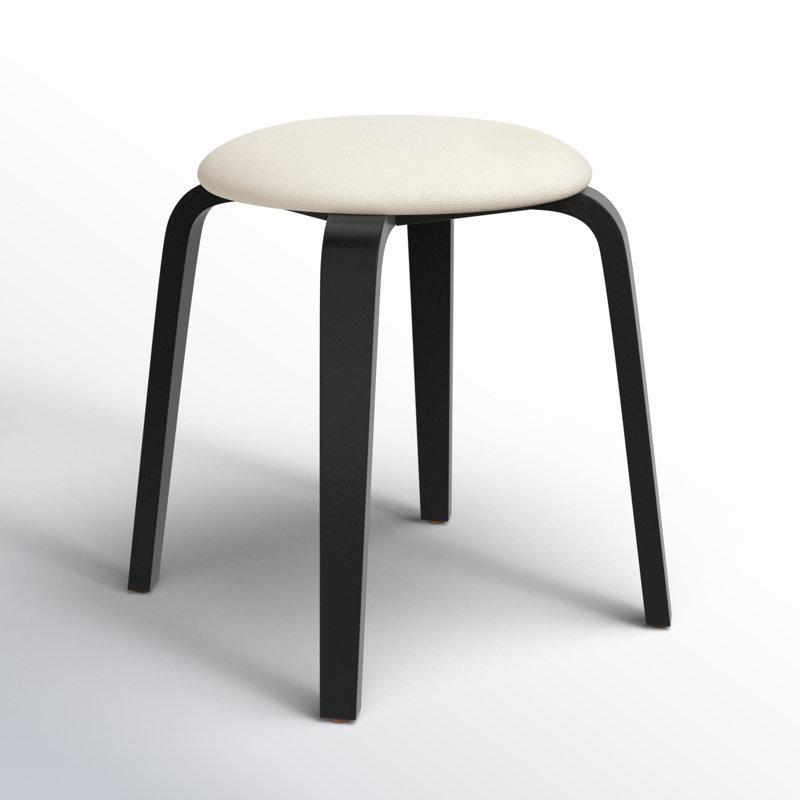 Navid Stackable Accent Stool, Black