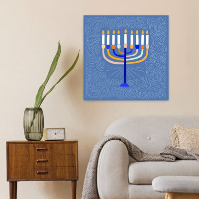 Deco Menorah Abstract Art contemporain