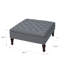 Repose-pieds carré rembourré en tissu avec rangement Reyer-348694589
