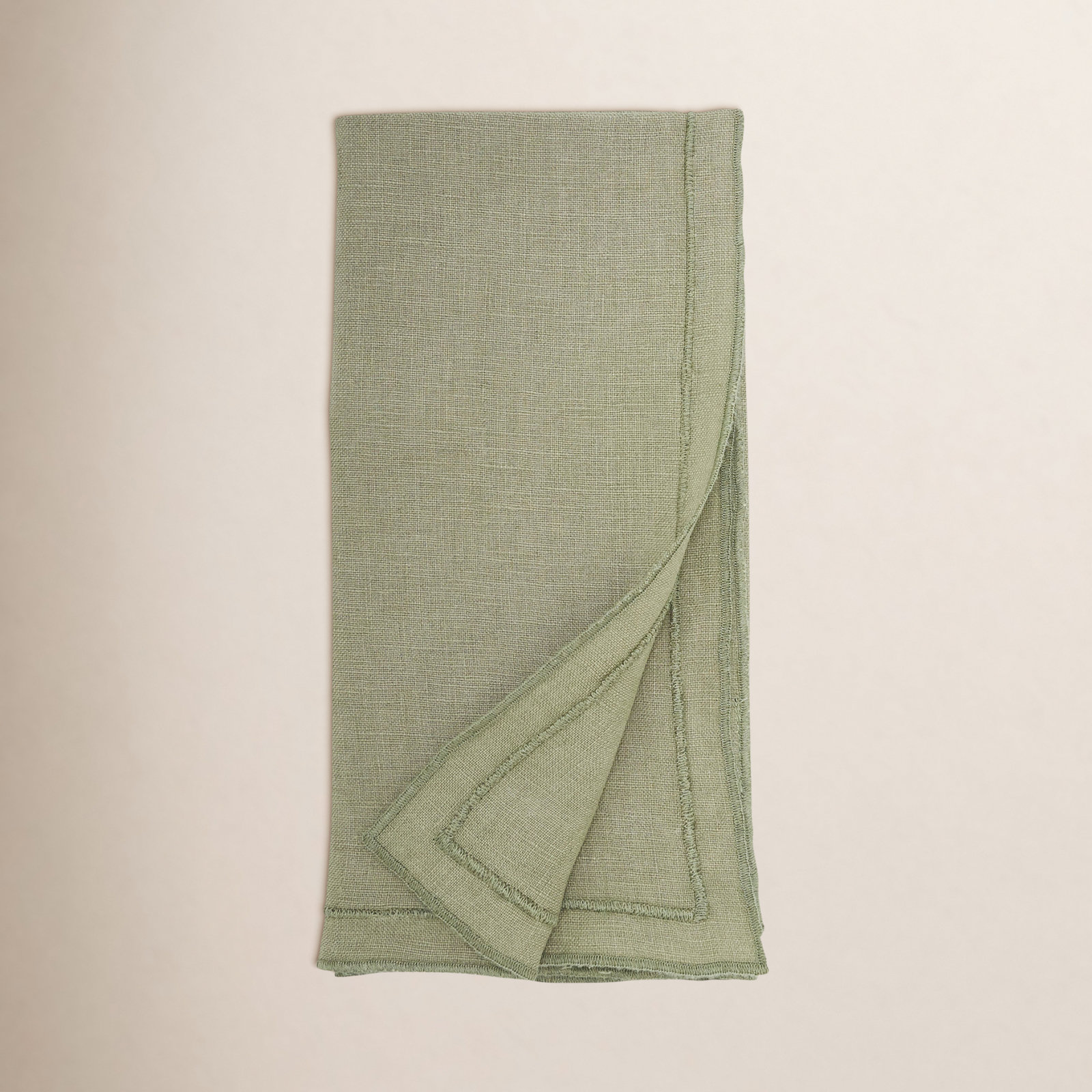 Aneta Linen Napkin, Olive Green