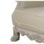 Fauteuil en cuir synthétique - blanc os, modèle, coussin à dossier serré, plancher de 8 po, fauteuil d'une capacité de 220 lb en cuir blanc, motif, profondeur de l'ensemble de 46 po, hauteur de 29 po