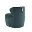 Fauteuil d'appoint en velours vert foncé avec support lombaire ergonomique et rembourrage en mousse-412115785