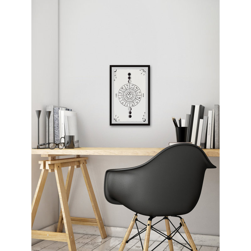 Moon And Astrology by Marmont Hill - Single Picture Frame Painting, 61cm H x 41cm W x 3.81cm D