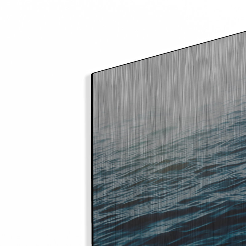 «Blue Sea» par Nicklas Gustafsson, art mural en métal, H 24 po x l 36 po