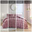 Ensemble d'édredon en velours rose élégant - double / grand, 3 pièces