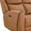 Canapé inclinable électrique Mejas 87,01 po en cuir véritable avec appui-tête réglable-124000590