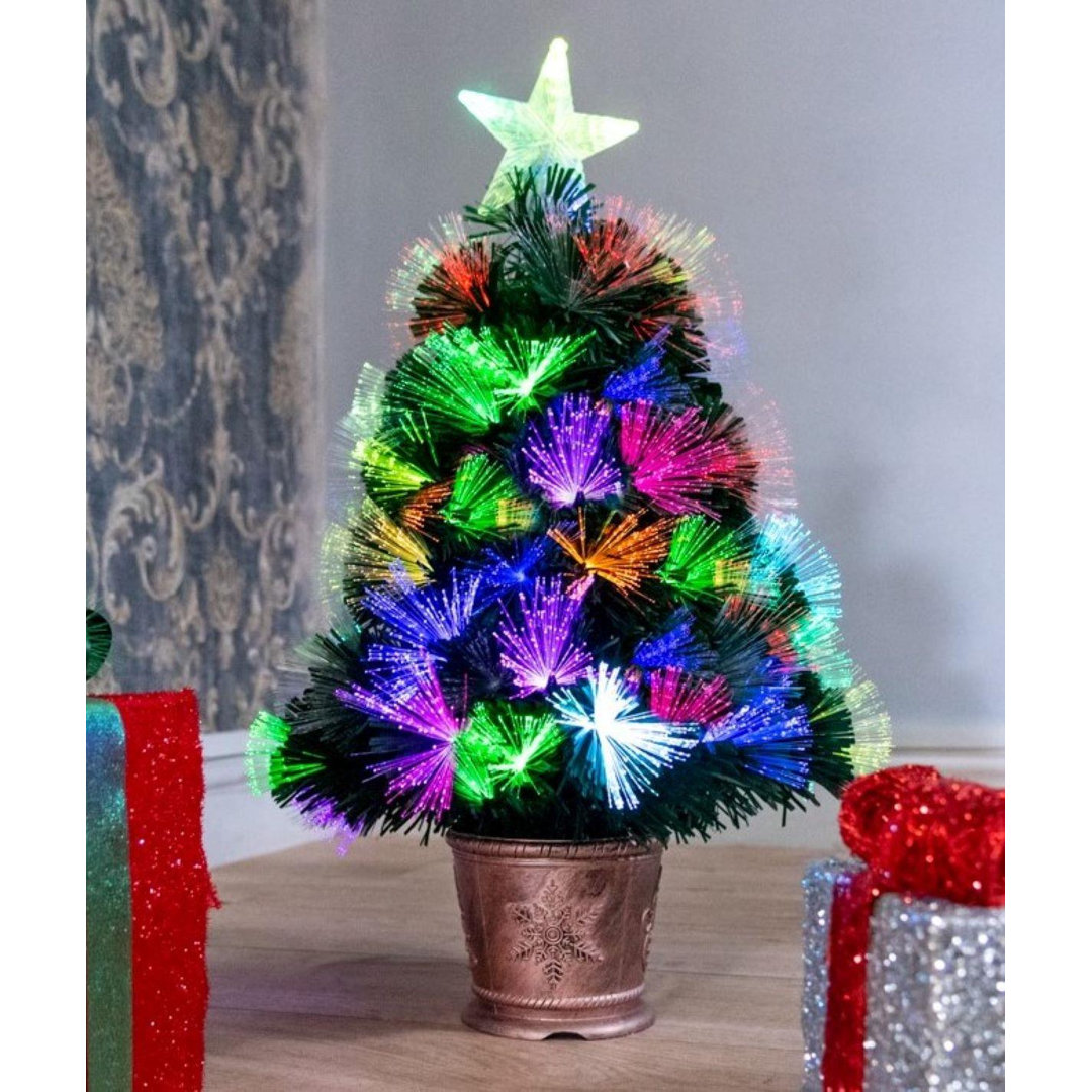 Rackhams Green 2Ft To 6Ft Fibre Optic Pre-Lit Artificial Christmas Tree With Led Lights - 2Ft - 63 - Image 3