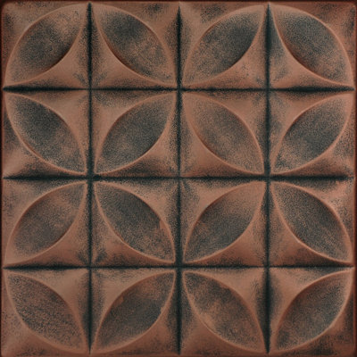 Carreau de plafond en polystyrène collé 1,6 pi x 1,6 pi Perception