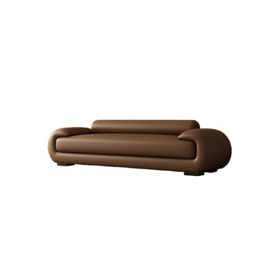 Laricka Leather Match Upholstered Bench