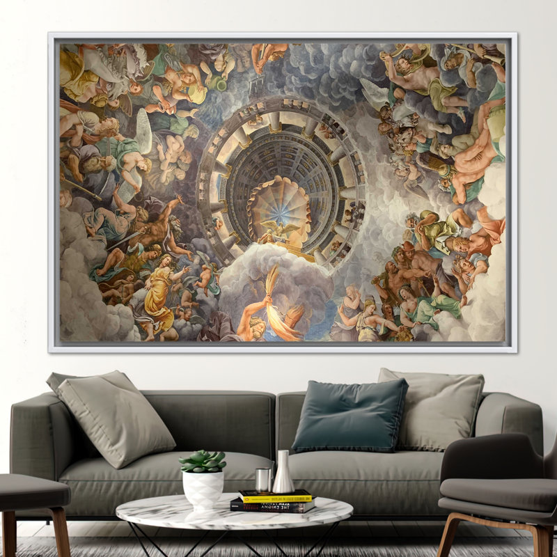 Print on Canvas, 20 cm H x 30 cm W, White Floater Framed