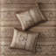 Ensemble de couvre-lit réversible 5 pièces en jacquard brun / doré-117515585