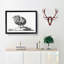 Sketch of a Rooster by Jean Bernard - Picture Frame Drawing Print-55619375-55619376