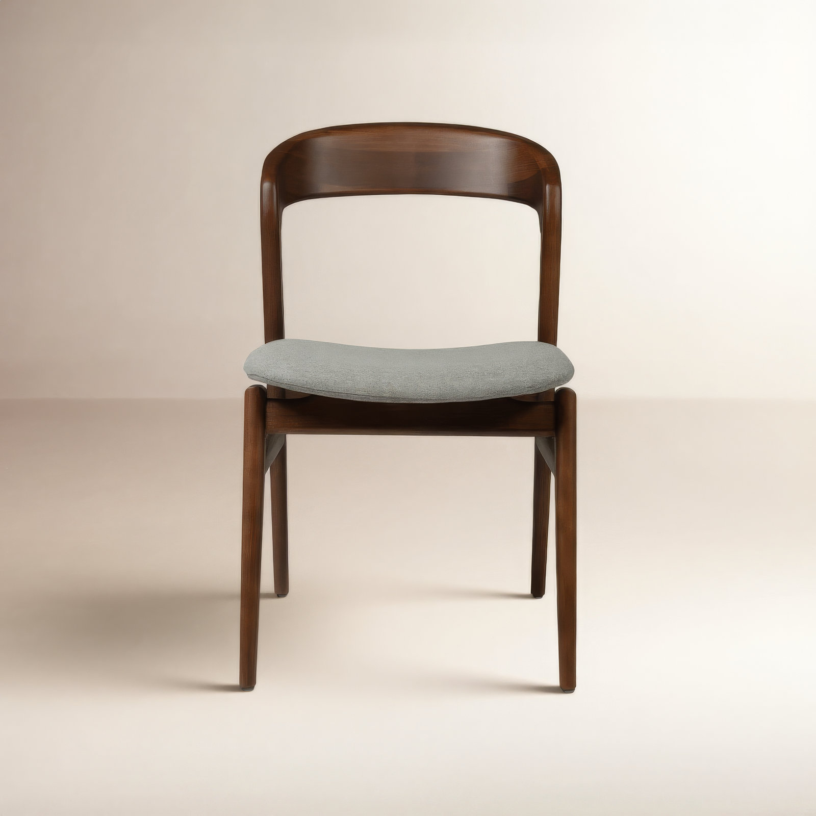 Anela Oak Dining Chair, Nogal/Gray