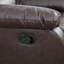 Fauteuil inclinable manuel moderne en cuir végétalien de 35 po de largeur avec accoudoirs et dossier confortables-1934279580