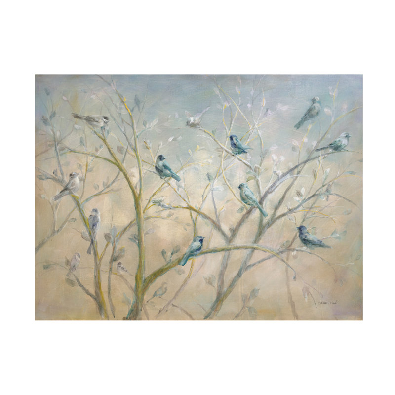 Art sur toile Danhui Nai «Spring Gathering», H 14 po x l 19 po x P 2 po
