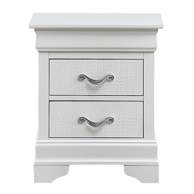 Table de chevet transitionnelle élégante