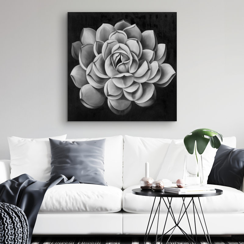 succulent - 32"x32" art on canvas