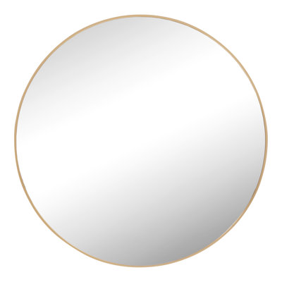 Jessica Round Metal Accent Wall Mirror