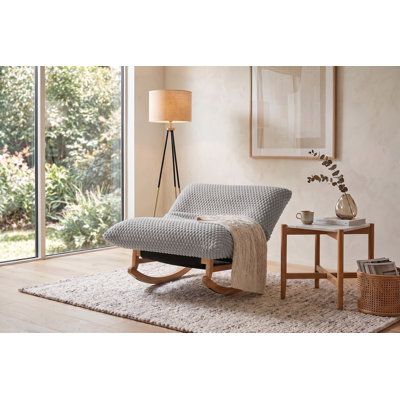 Fauteuil inclinable berçant en bois Luxury