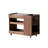Modern Minimalist Natural Colour Black Walnut Wood Sofa Multifunctional Movable Side Table