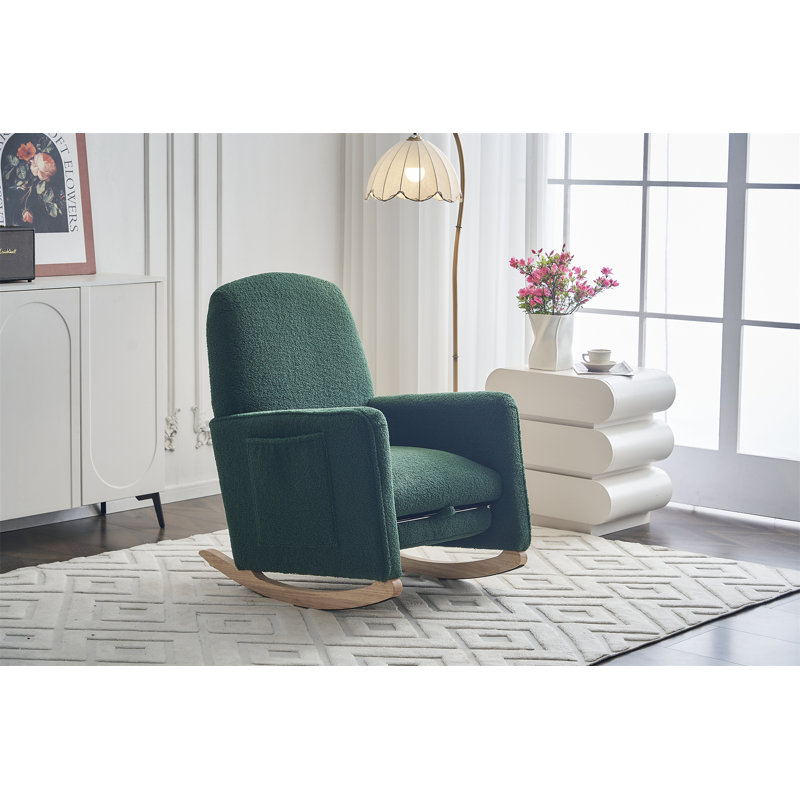 Chaise berçante Teddy, Vert