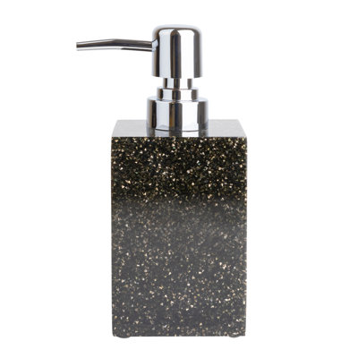 Sparkles Home Luminous Rhinestone Resin Soap Dispenser | Freestanding Dispenser for Bathroom & Kitchen