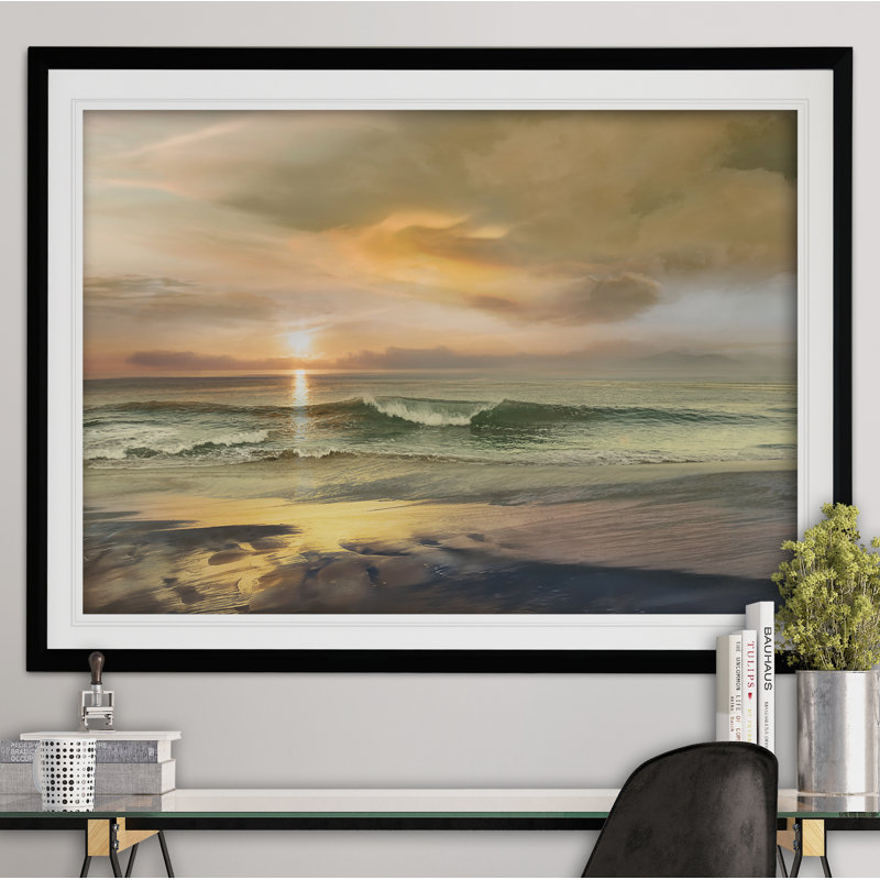 « monterey », reproduction de peinture à l’acrylique encadrée, Noir, H 20 po x l 24 po x P 1,5 po