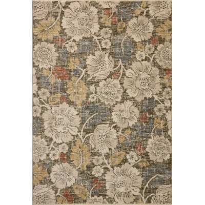 Tapis intérieur / extérieur olive / multicolore Kartis