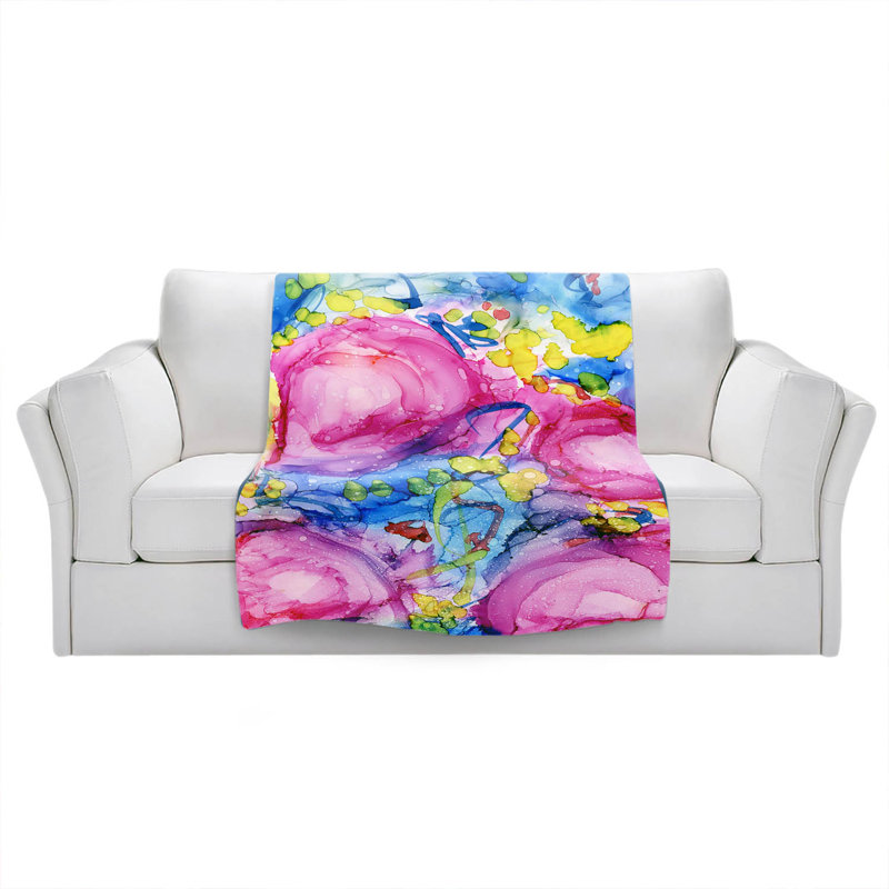 Hand Woven Throw Blanket, 68" W x 80" L