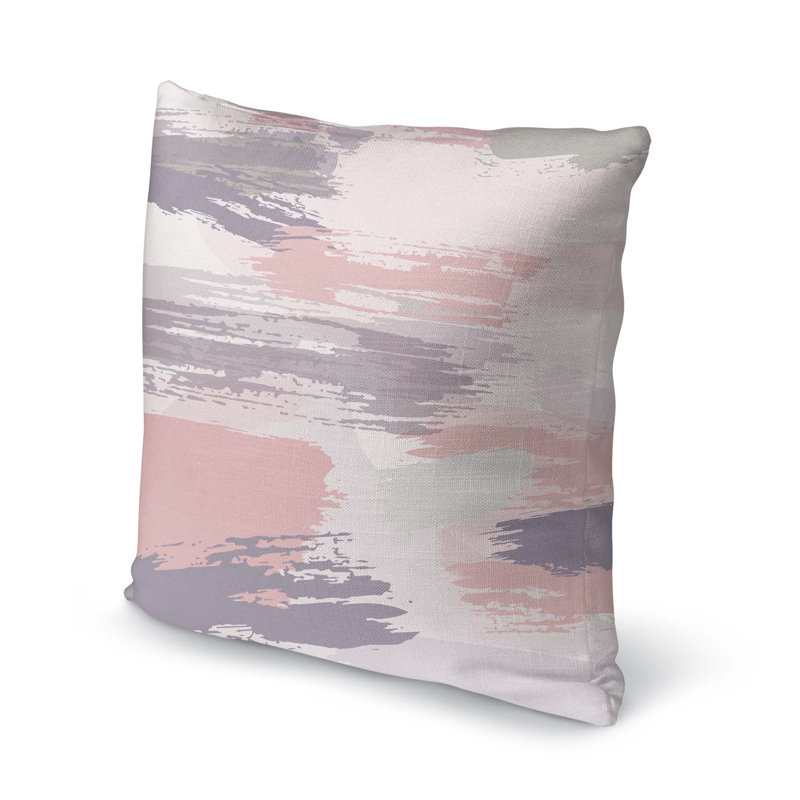 Cotton Blend Outdoor Reversible Throw Pillow, 24" x 24"