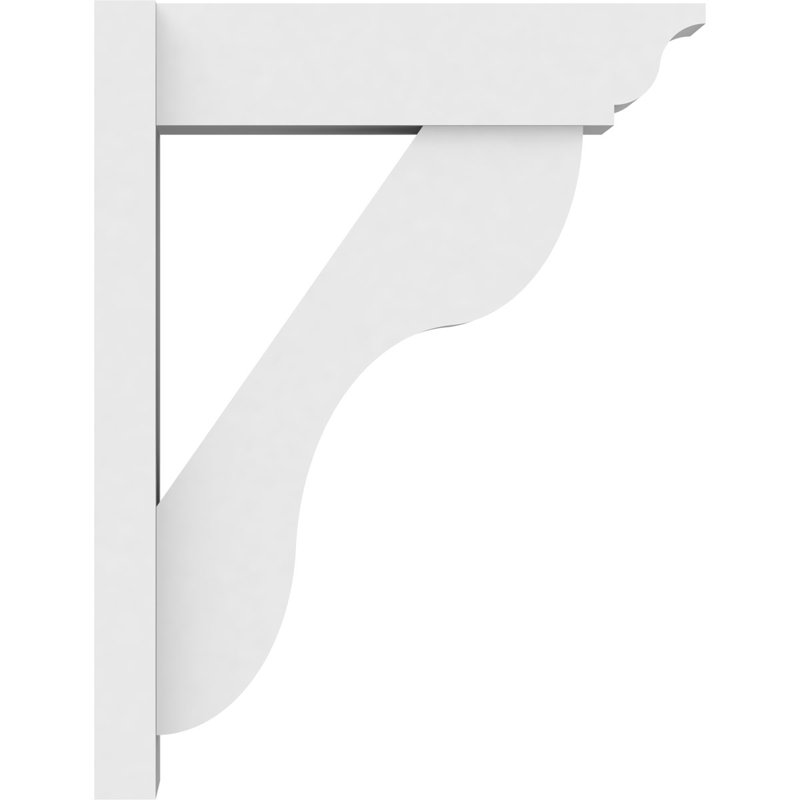 Carmel Architectural Grade PVC with Traditional Ends Outlooker, 7" W, 26" H x 20" D
