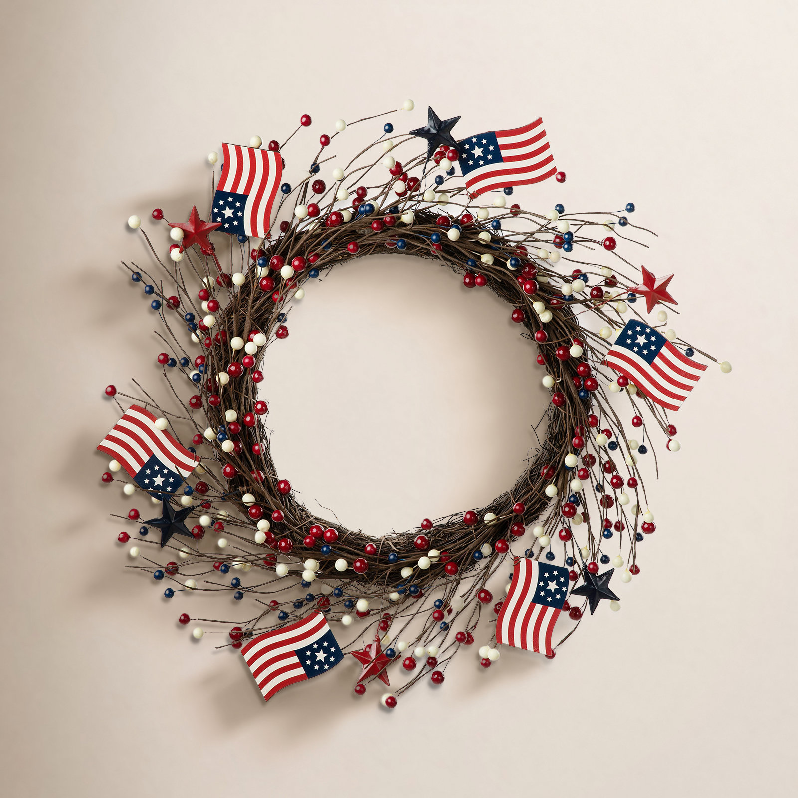 22" Independence Day Wreath