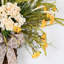 Ornement de 24 po avec guirlande de fleurs en guirlande de fleurs avec panier en osier tissé et nœud décoratif-786477694
