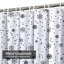Rideau de douche avec 12 crochets Snowflake-1102574560