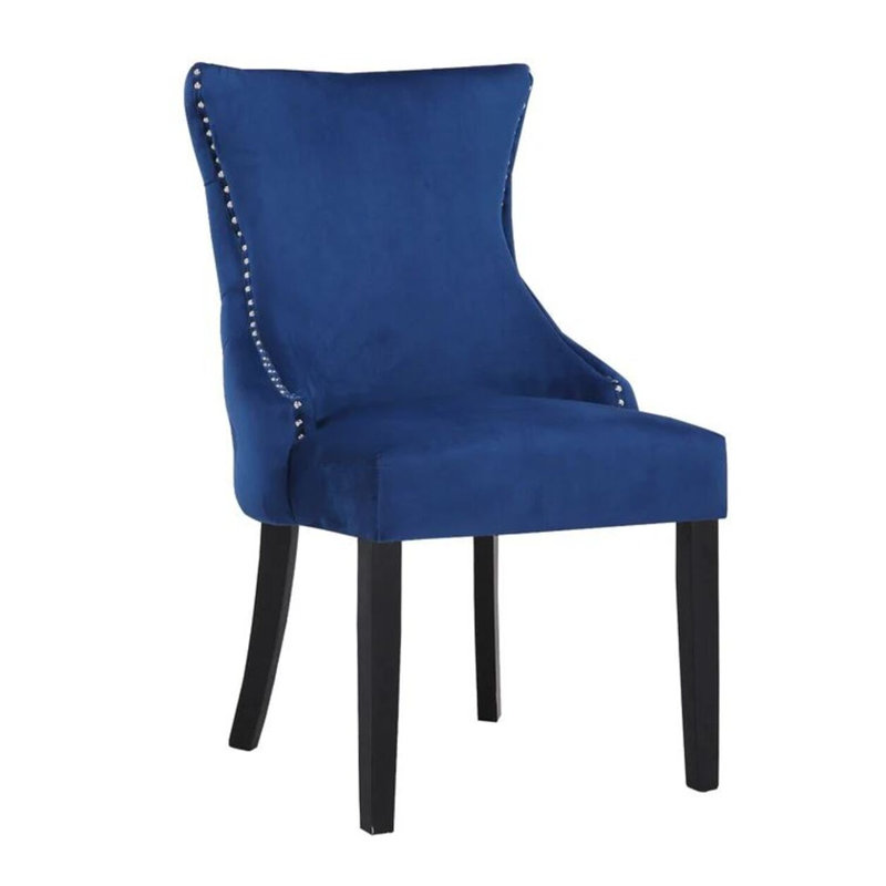 Stonefort Chair (Wood Legs), Blue
