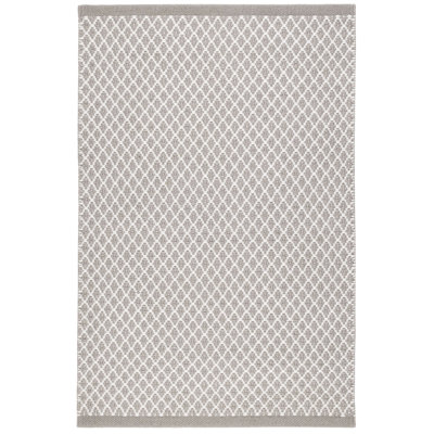 Tapis intérieur / extérieur gris tissé à la main Mainsail
