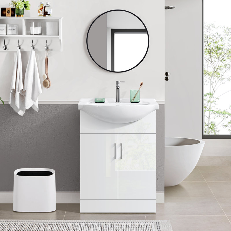 Freestanding Bathroom Vanity with Euro Ceramic Basin