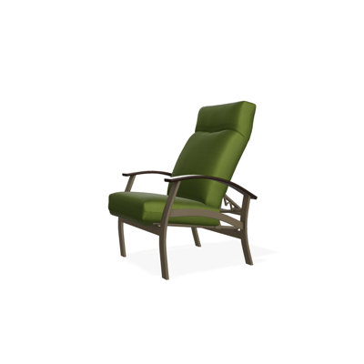 Chaise de patio inclinable avec coussins Askar