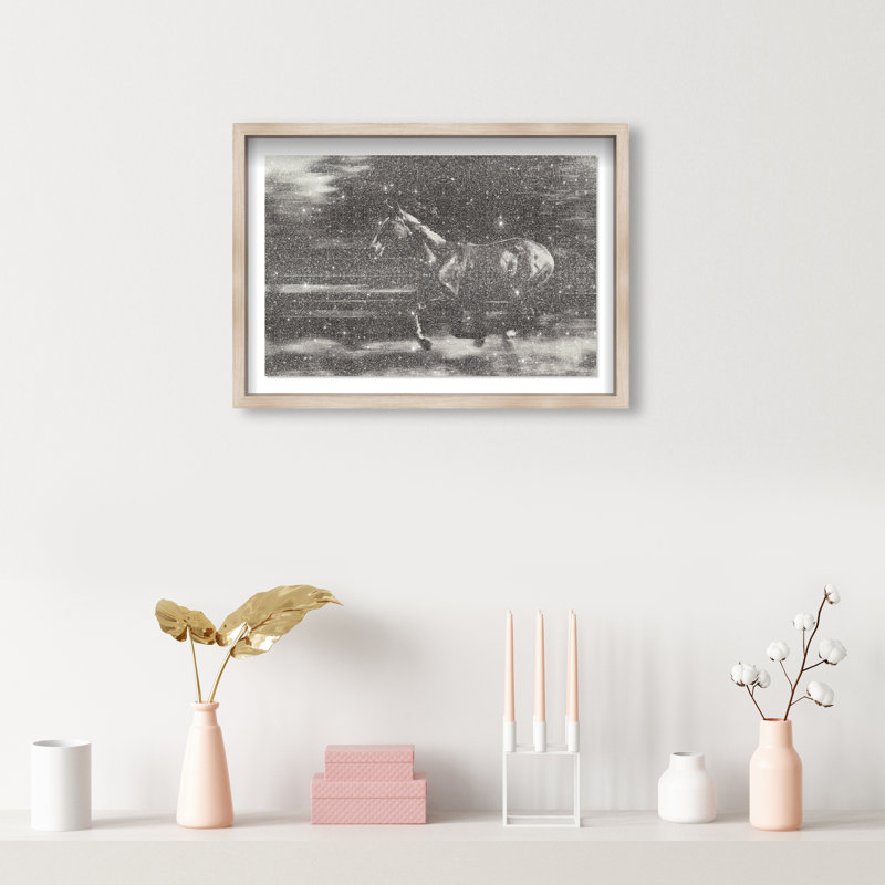 Velocity Unbound Print by Oliver Gal, 25.5"H x 37.5"W, Natural Oak Shadowbox