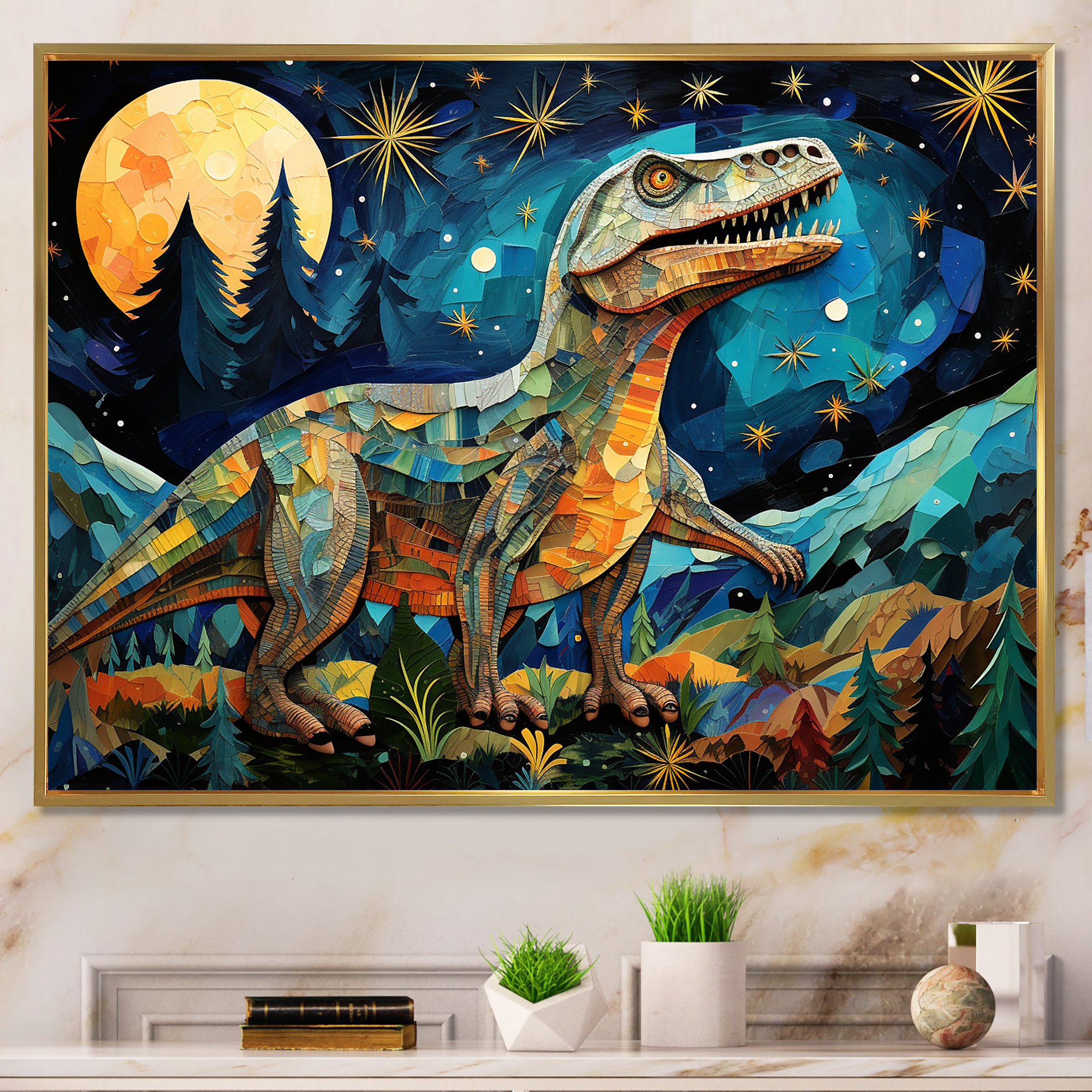 Trinx Ancient Dinosaur Legends III - Dinosaurwall Art | Wayfair