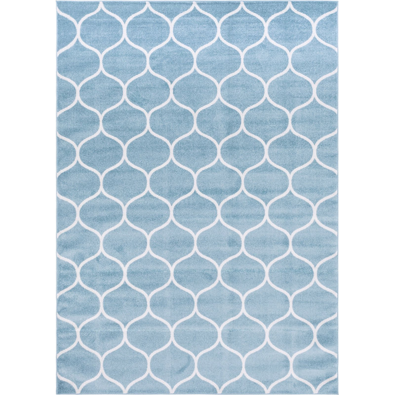 Llanet Geometric Indoor Rug, Rectangle 7'10" x 11'