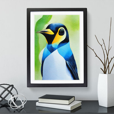 Penguin In Watercolour No.3 - Wall Art