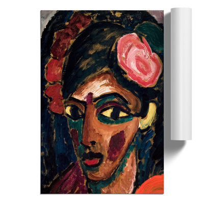 Egyptian Girl by Alexej von Jawlensky - Frameless Print