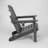 HDPE Folding Adirondack Chair With Dual Cup Holder - Composite Adirondack Chair With Wood Texture-72441345