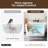 Selene 47'' x 27'' Freestanding Soaking Acrylic Bathtub with Side Drain-105154458