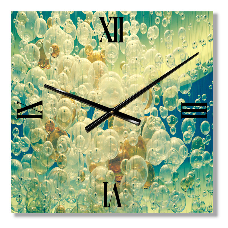 Horloge murale lustre abstrait en forme de boules I, Grand
