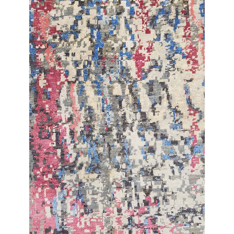 Hand Knotted Abstract Area Rug