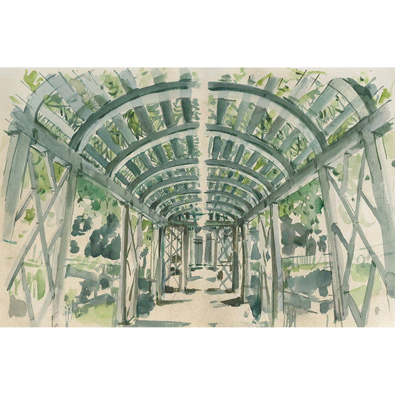 Garden Terrace Print by PC Ngo, 23" H x 32" W